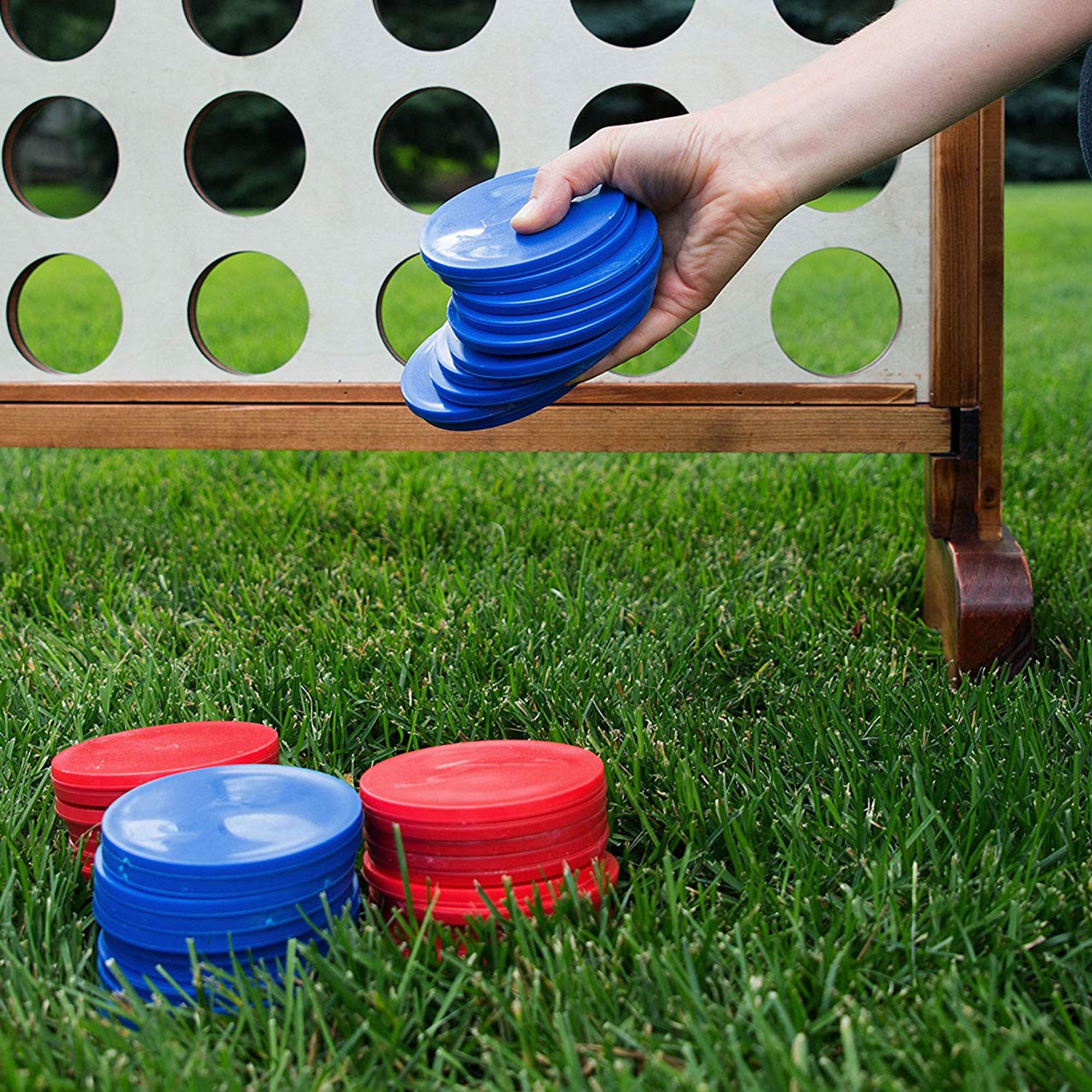 Yard Games 3 x 2ft Giant 4 In a Row Backyard Multi Player Outdoor Game (Used) - VMInnovations