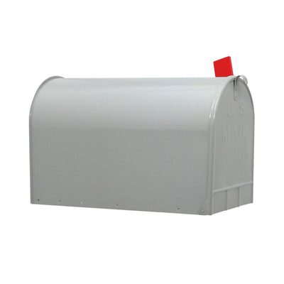 Gibraltar Mailboxes Steel Stanley Post Mount Mailbox, Gray (Open Box) (2 Pack)