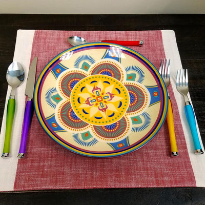 Gibson Santoro 20pc Stainless Steel Flatware Set w/ Storage Rack (Open Box) - VMInnovations