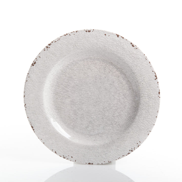 Gibson Studio California Mauna 12-Piece Melamine Dinnerware Set, Ice (Used) - VMInnovations