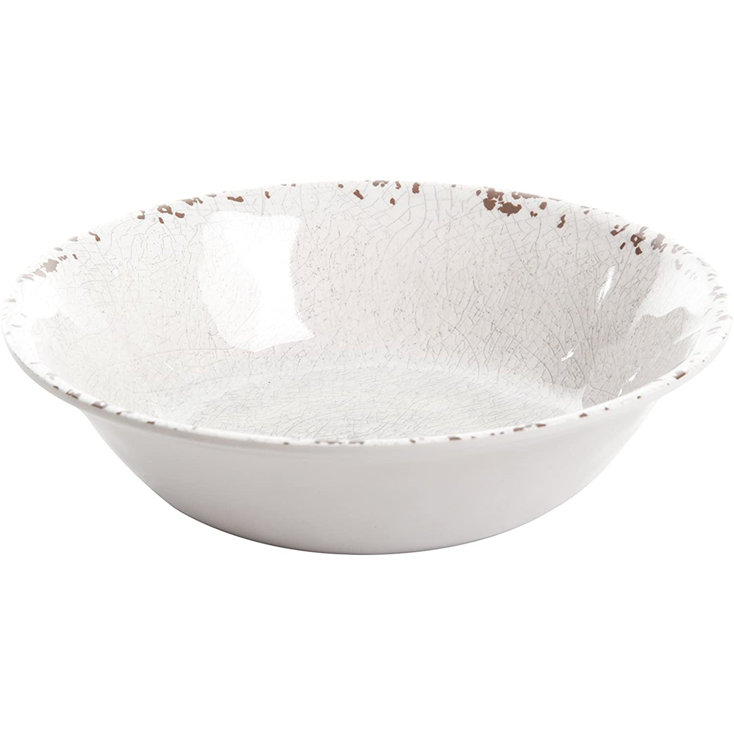 Gibson Studio California Mauna 12-Piece Melamine Dinnerware Set, Ice (Open Box) - VMInnovations