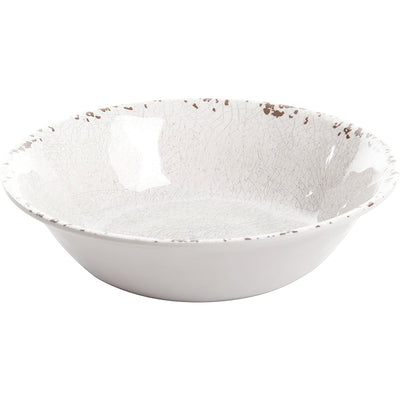 Gibson Studio California Mauna 12-Piece Melamine Dinnerware Set, Ice (Open Box) - VMInnovations