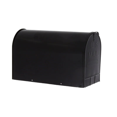 Gibraltar Mailboxes Big Steel Post Mount Mailbox, Black (Open Box) (2 Pack)