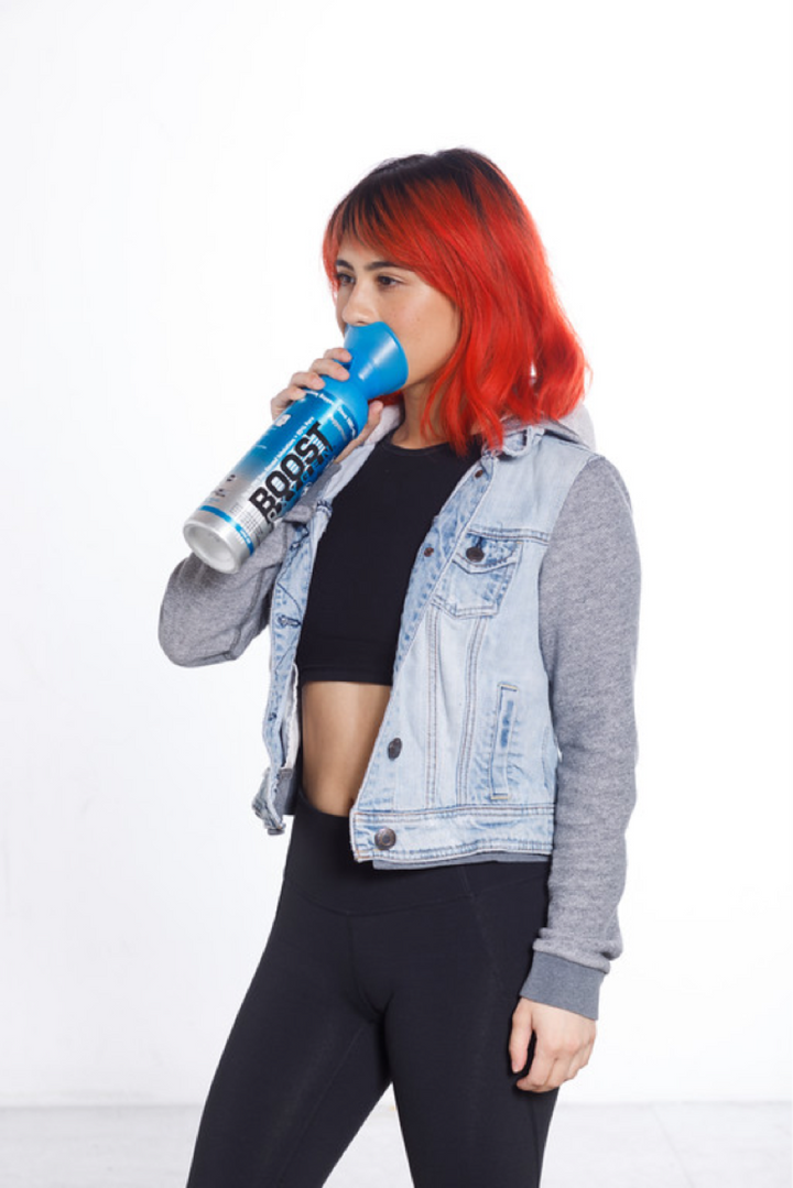 Boost Oxygen 3, 5, & 10L Supplemental Oxygen Can Bottle w/Mouthpiece, Peppermint - VMInnovations