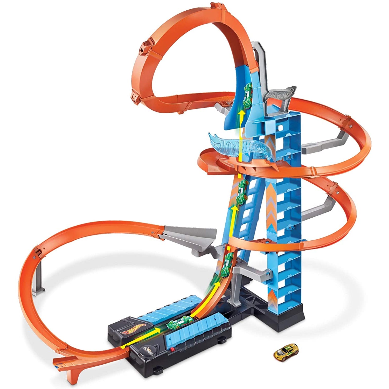 Hot Wheels GJM76 Action Sky Crash Tower Trackset Motorized Racing Playset Toy - VMInnovations
