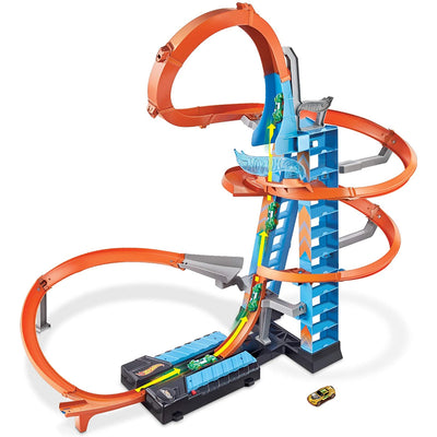 Hot Wheels GJM76 Action Sky Crash Tower Trackset Motorized Racing Playset Toy - VMInnovations