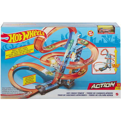 Hot Wheels GJM76 Action Sky Crash Tower Trackset Motorized Racing Playset Toy - VMInnovations