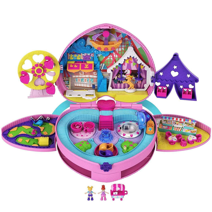 Polly Pocket Tiny Is Mighty Theme Park Toy Pop Out Activity Backpack with Dolls - VMInnovations