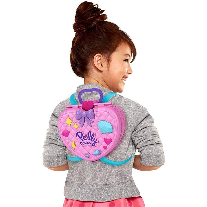 Polly Pocket Tiny Is Mighty Theme Park Toy Pop Out Activity Backpack with Dolls - VMInnovations