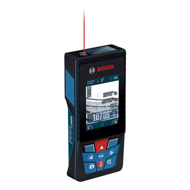 Bosch Blaze Outdoor 400-Foot Connected Laser Measure Tool with Camera (Open Box)