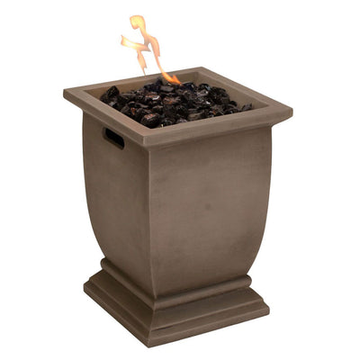 Endless Summer MGO Liquid Propane Patio Gas Fire Pit, Stainless Steel (Open Box)