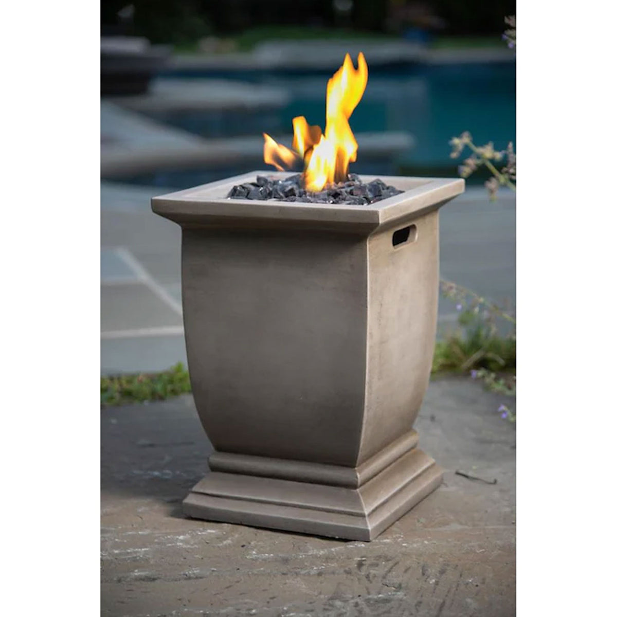 Endless Summer MGO Liquid Propane Patio Gas Fire Pit, Stainless Steel (Open Box)