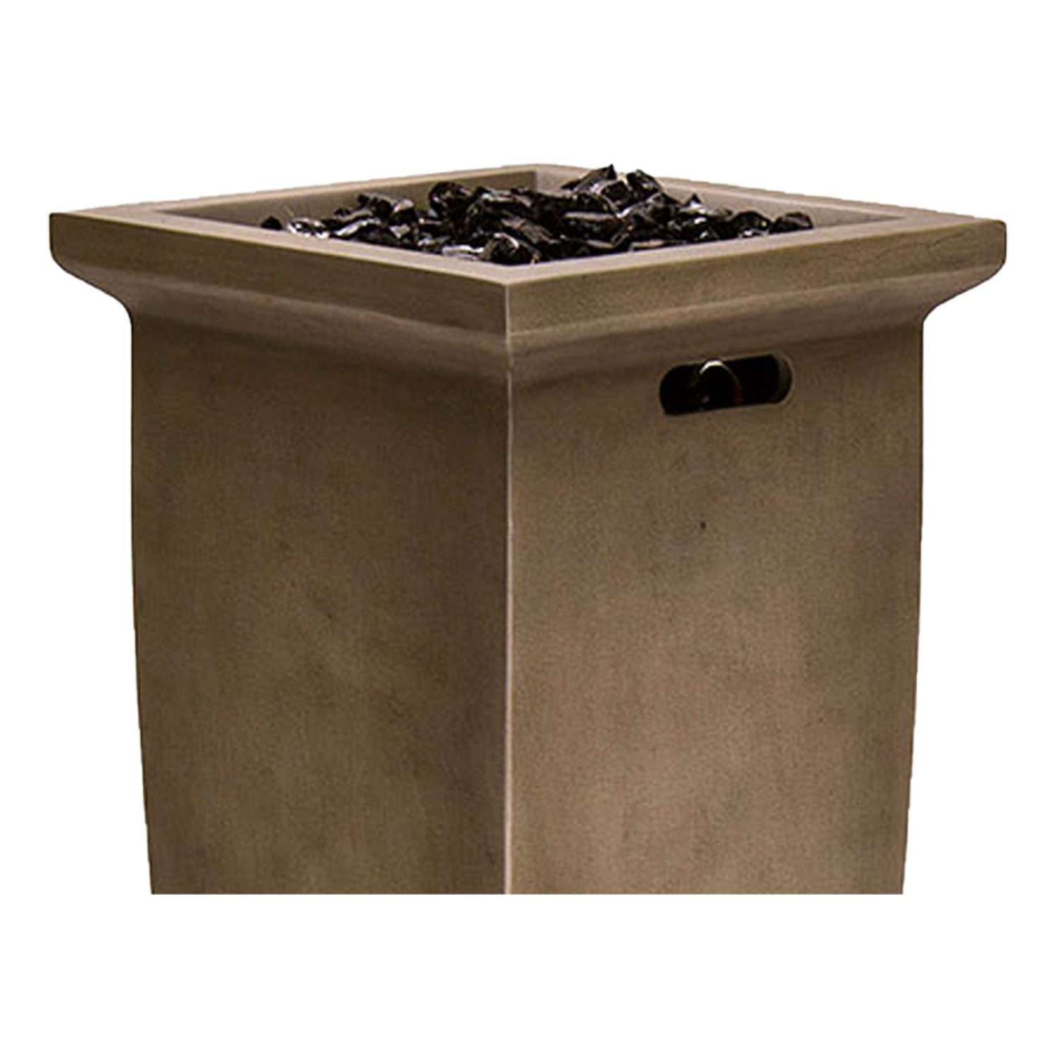 Endless Summer Stainless Steel Decorative Faux Stone Patio Gas Fire Pit(Damaged)