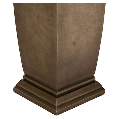Endless Summer Stainless Steel Decorative Faux Stone Patio Gas Fire Pit(Damaged)