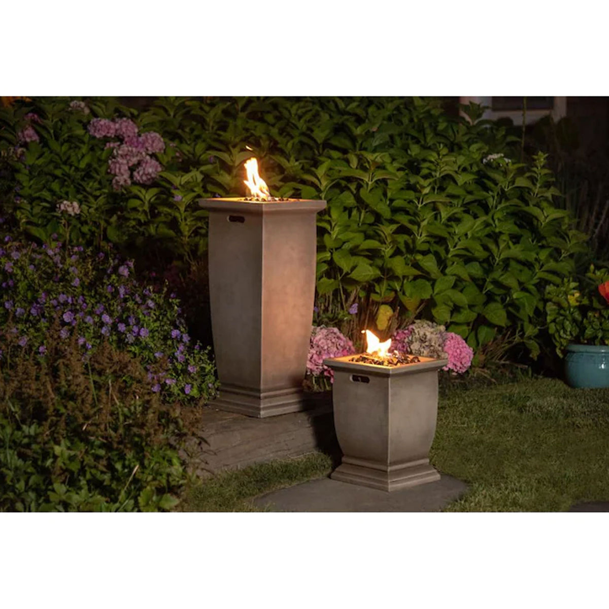 Endless Summer MGO Liquid Propane Patio Gas Fire Pit, Stainless Steel (Open Box)