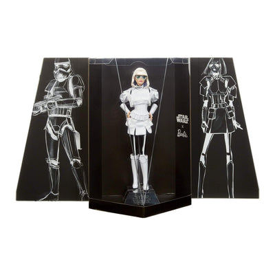 Star Wars x Barbie GLY29 Stormtrooper Collector Doll with Accessories and Stand