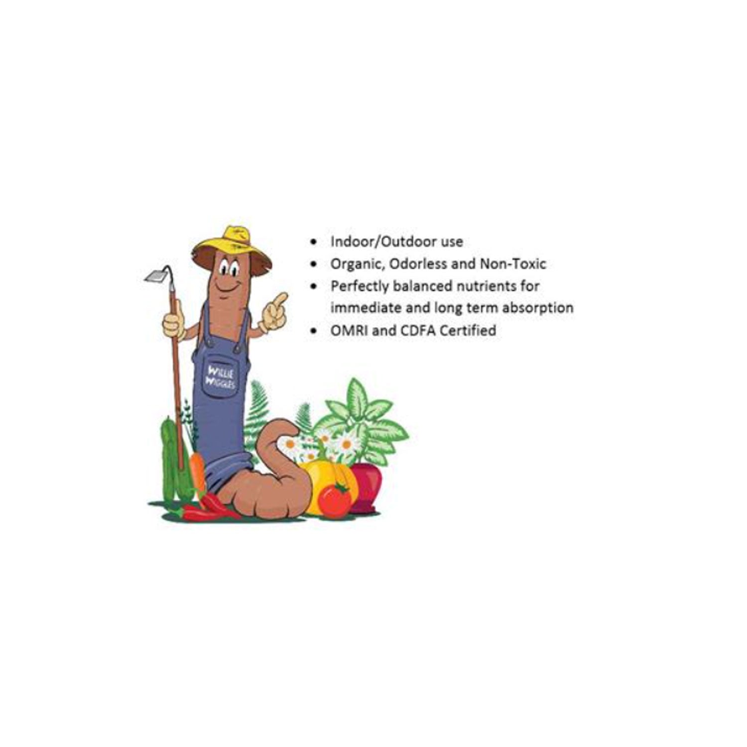 Wiggle Worm Soil Builder Pure Worm Castings Organic Fertilizer, 15 Pound Bag