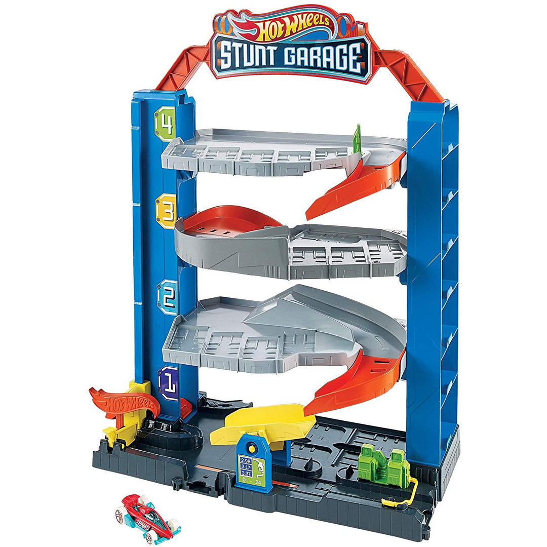 Hot Wheels City Stunt Garage Playset (Open Box)