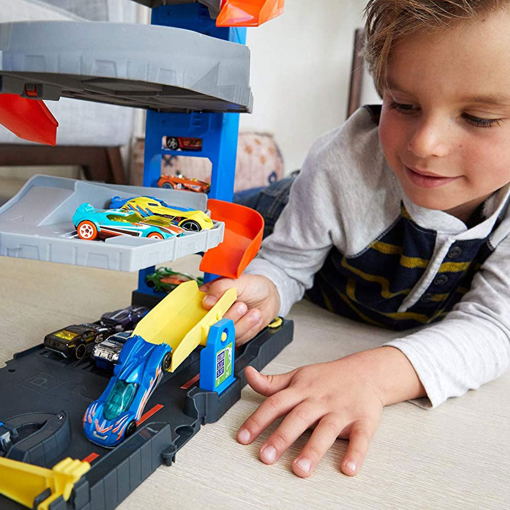 Hot Wheels City Stunt Garage Playset (Open Box) - VMInnovations