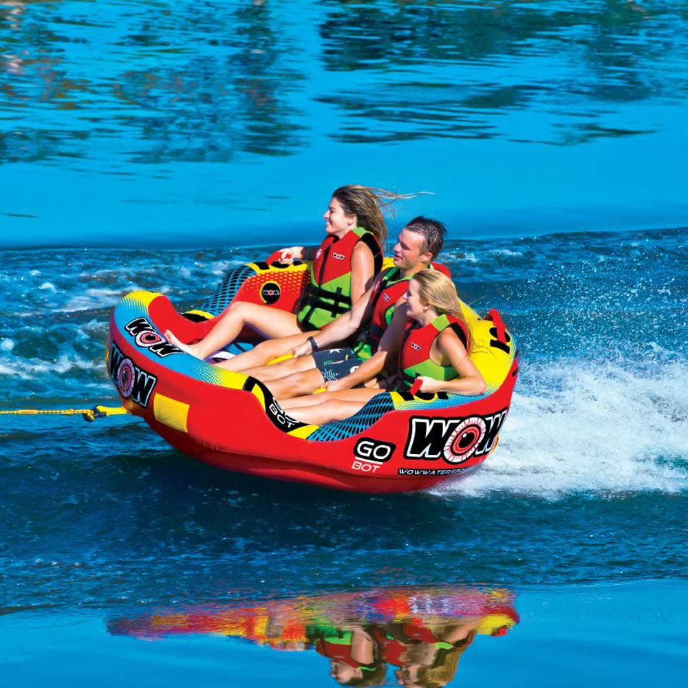 WOW Watersports Go Bot Towable Extreme Secure Inflatable Water Tube (For Parts)