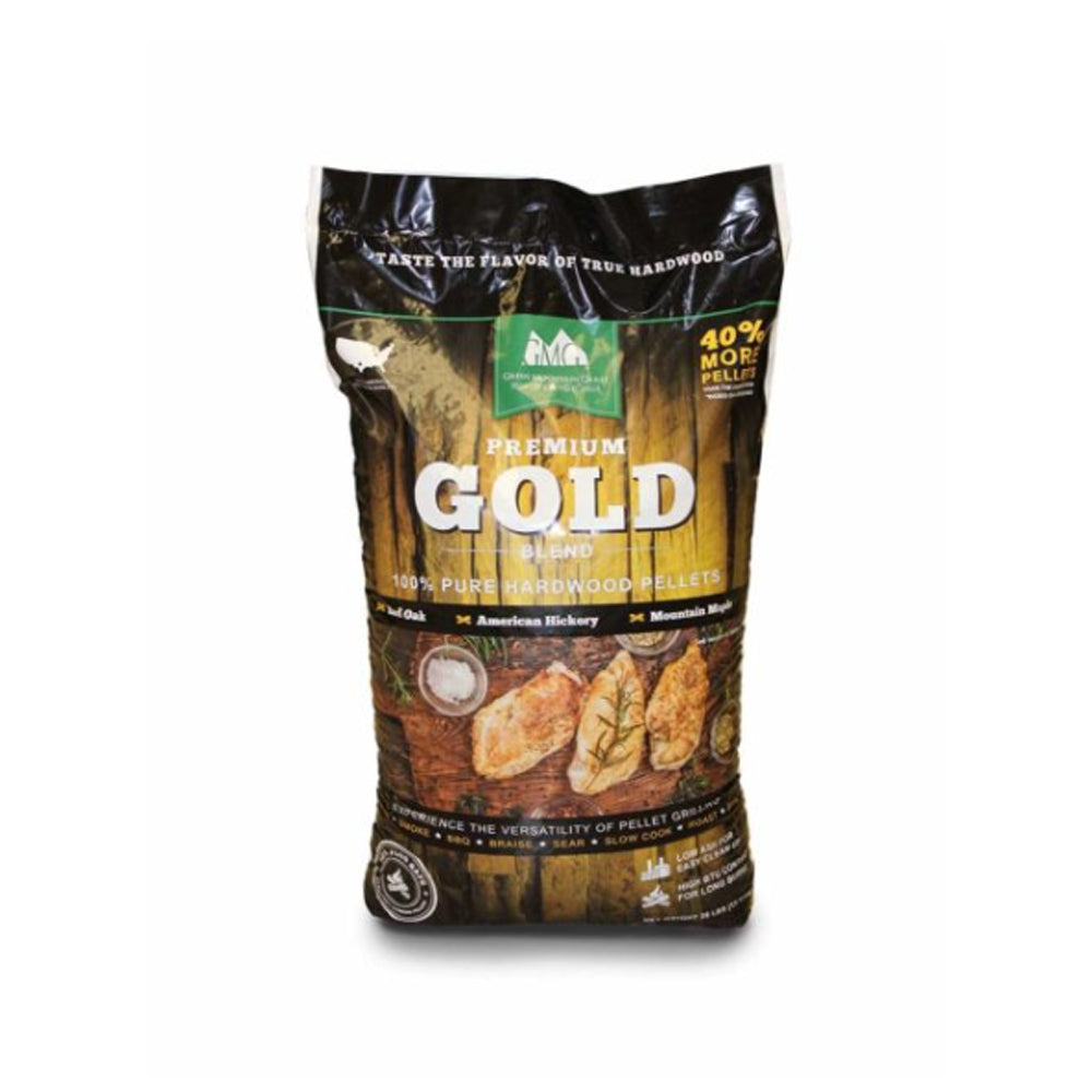 Green Mountain Fruitwood, Texas, Apple, & Gold Blend Grilling Pellets (4 Pack)