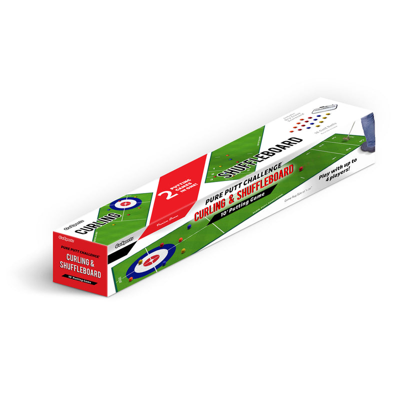 GoSports 10 Foot Shuffleboard Curling MIni Golf Rug Game Challenge Set (Used)