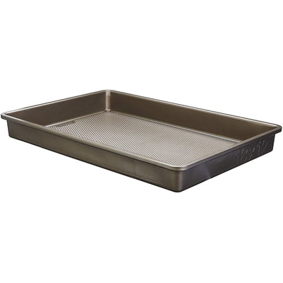Emeril Lagasse 11 x 18 Inch Nonstick Hard Anodized Double Burner Griddle, GrayGoodCook 12 x 18 x 2 Inch Diamond Infused Nonstick Textured Bakeware Cake Pan