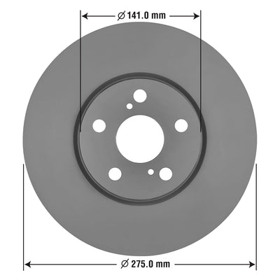 Goodyear Brakes Premium AntiOx Automotive Vehicle Front Brake Rotor (Open Box) - VMInnovations