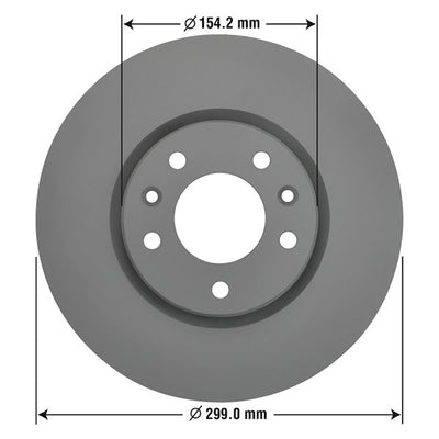 Goodyear Brakes 2142134GY Premium AntiOx Automotive Vehicle Front Brake Rotor