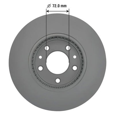 Goodyear Brakes 2142134GY Premium AntiOx Automotive Vehicle Front Brake Rotor