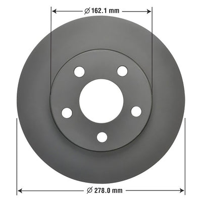 Goodyear Brakes Vehicle Front Brake Bundle w/Carbon Ceramic Pads & AntiOx Rotors