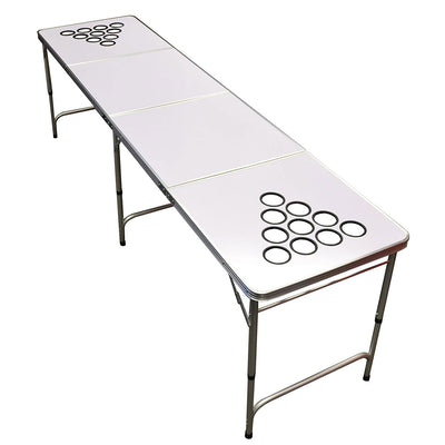 GoPong 8 Foot Folding Pong Tailgate Game Table with 6 Balls, Dry Erase(Open Box) - VMInnovations