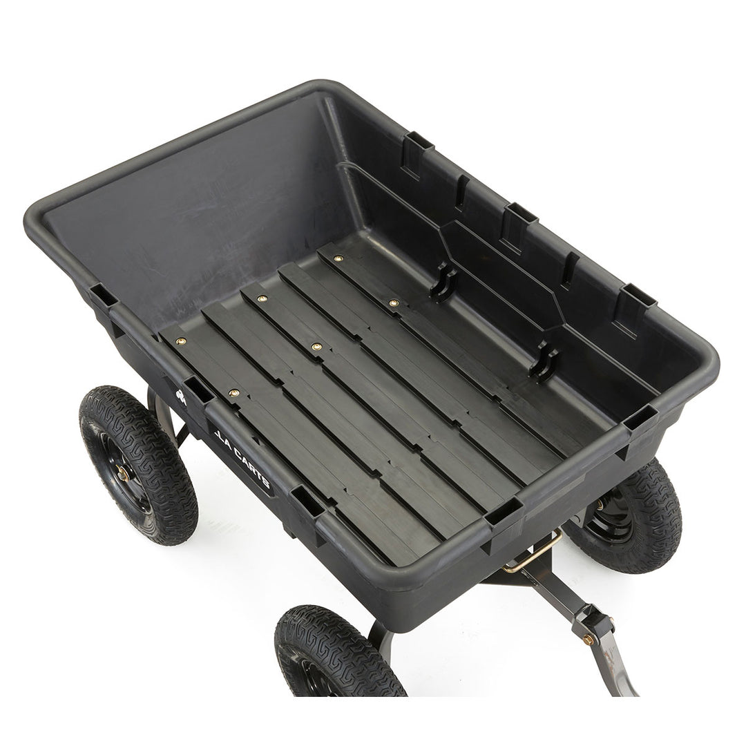Gorilla Carts 1500 Pound Super Poly Yard Dump Utility Cart, Black (For Parts) - VMInnovations