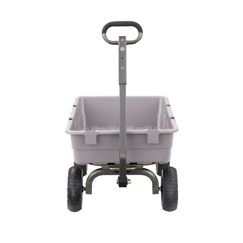 Gorilla Carts 800lb Capacity Heavy Duty Yard Dump Utility Cart, Gray (For Parts)