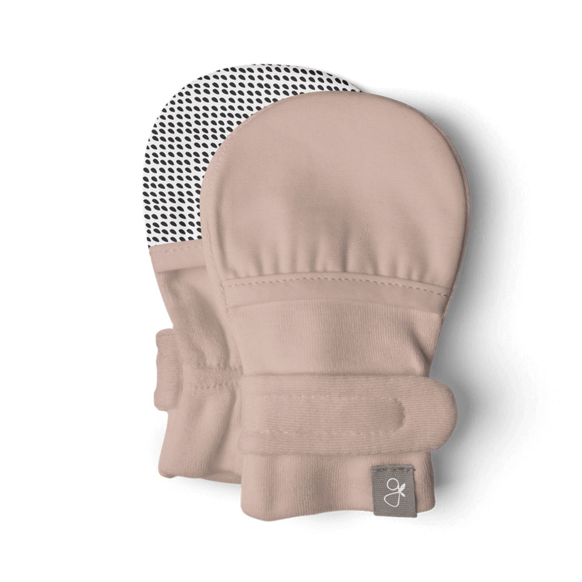 Goumikids Super Soft Organic Stay On No Scratch Baby Infant Mittens, 0-3M Rose - VMInnovations