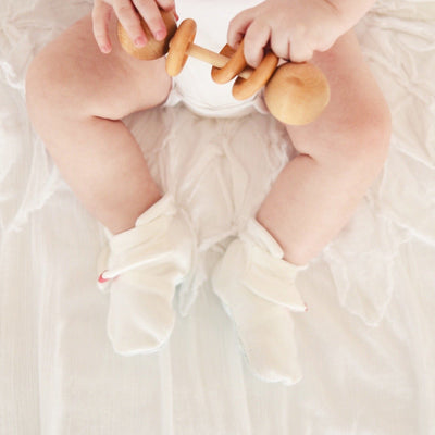 Goumikids Organic Stay On Baby Boots Infant Booties, 3-6M & 6-12M Pink (2 Pair) - VMInnovations