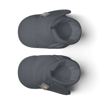 Goumikids Soft Organic Stay On Adjustable Baby Infant Booties, 6-12M Midnight - VMInnovations