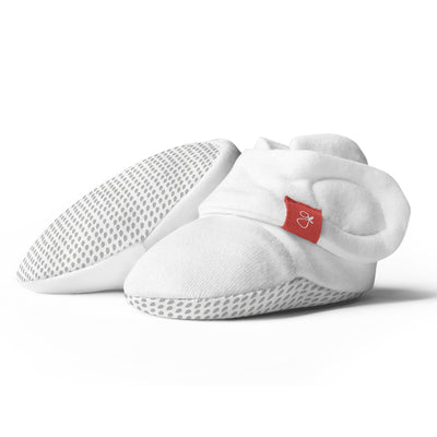 Goumikids Soft Organic Stay On Baby Boots Infant Booties Shoes, 0-3M Drop Gray - VMInnovations
