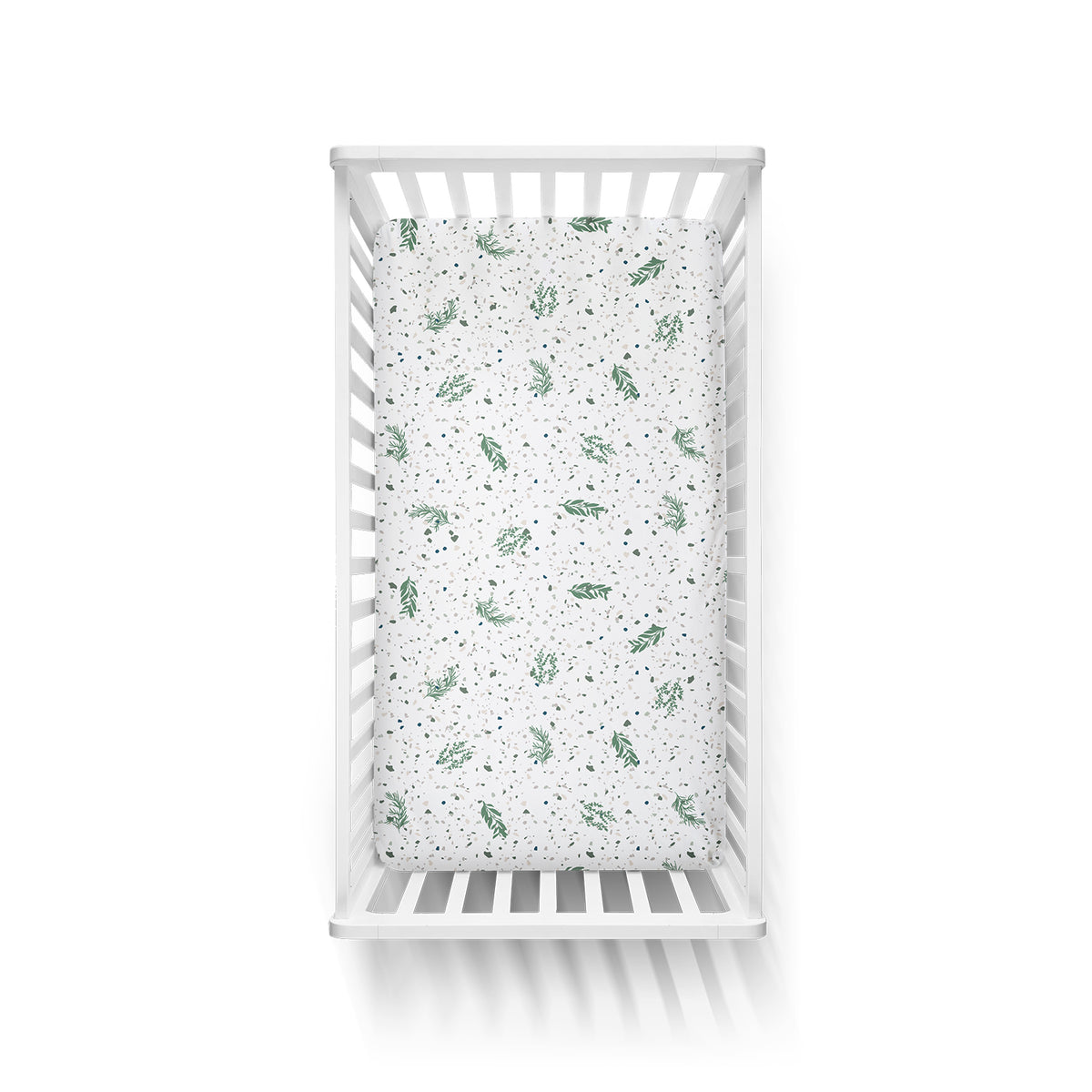 Goumikids Soft Organic Bamboo Cotton Standard Fitted Baby Crib Sheet, Botanical - VMInnovations