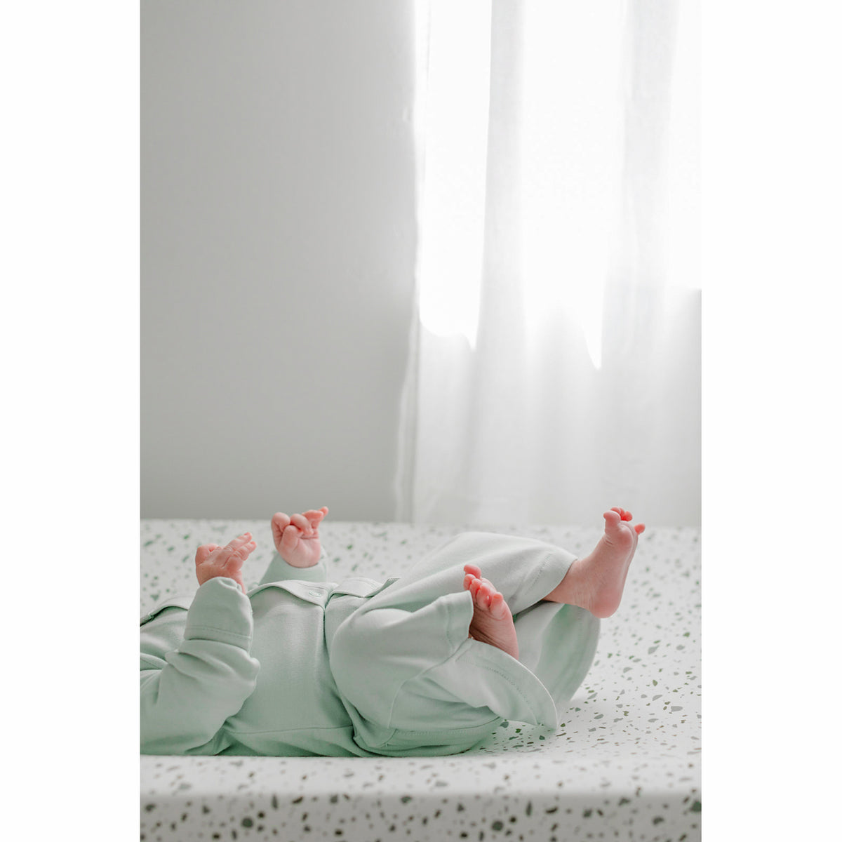 Goumikids Soft Organic Cotton Bamboo Baby Removable Changing Pad Cover, Terrazzo - VMInnovations