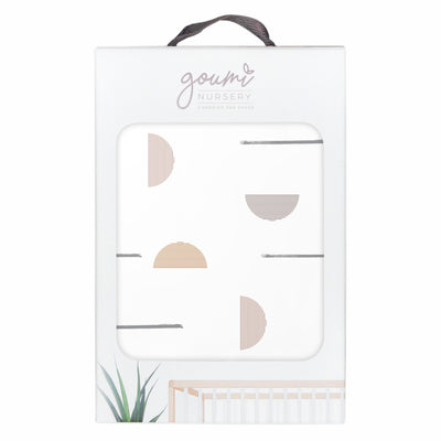 Goumikids Soft Organic Cotton Bamboo Baby Removable Changing Pad Cover, Geo Dash - VMInnovations