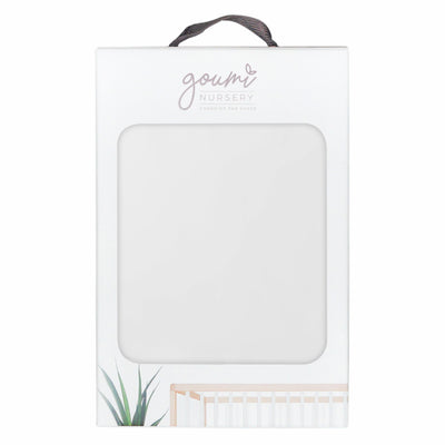 Goumikids Soft Organic Cotton Bamboo Baby Fabric Changing Pad Cover, Desert Mist - VMInnovations