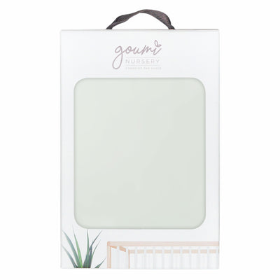 Goumikids Soft Organic Cotton Bamboo Baby Changing Pad Tray Cover, Succulent
