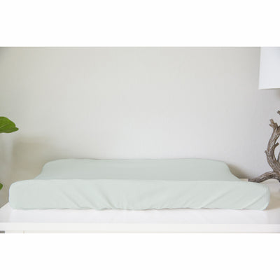 Goumikids Soft Organic Cotton Bamboo Baby Changing Pad Tray Cover, Succulent