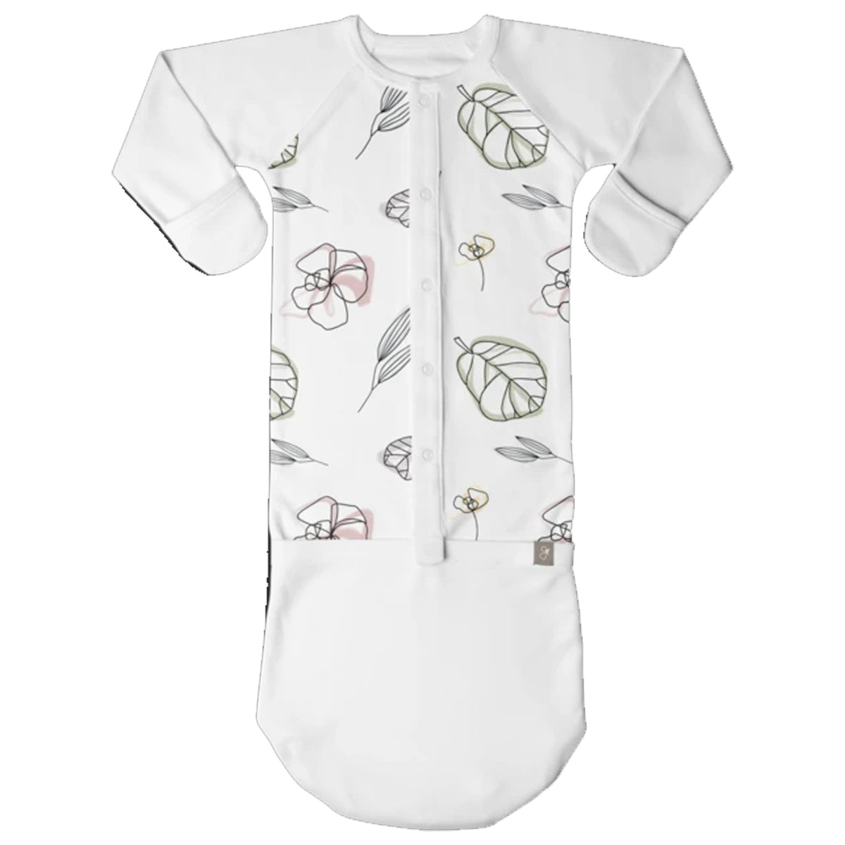 Goumikids Baby Sleep Gown Organic Sleepsack PJ Clothes, 3-6M Multicolor (3 Pair) - VMInnovations