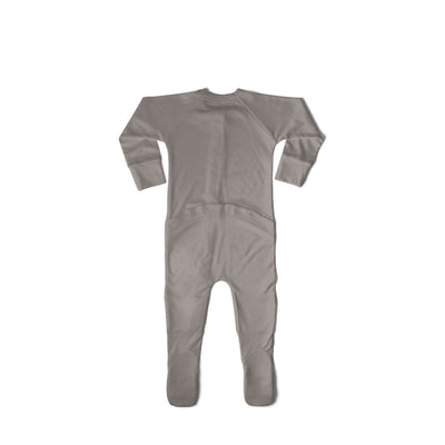 Goumikids Baby Footie Pajamas Organic Sock Clothes, 18-24M Pewter (Open Box)