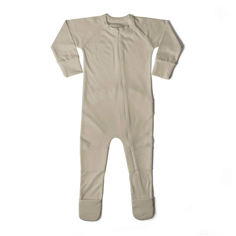 Goumikids Unisex Baby Footie Pajamas Organic Sleeper Clothes, 12-18M Soybean - VMInnovations