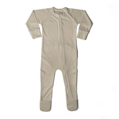 Goumikids Unisex Baby Footie Pajamas Organic Sleeper Clothes, 12-18M Soybean - VMInnovations