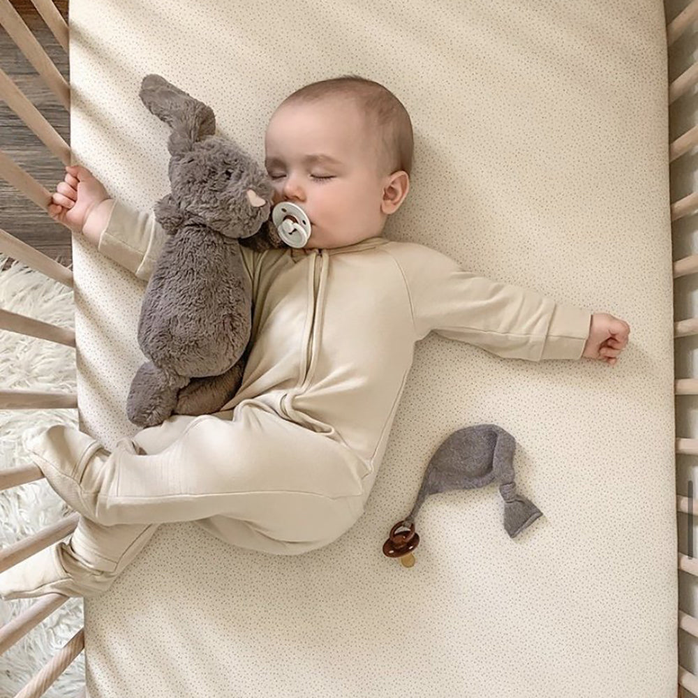 Goumikids Unisex Baby Footie Pajamas Organic Sleeper Clothes, 12-18M Soybean - VMInnovations