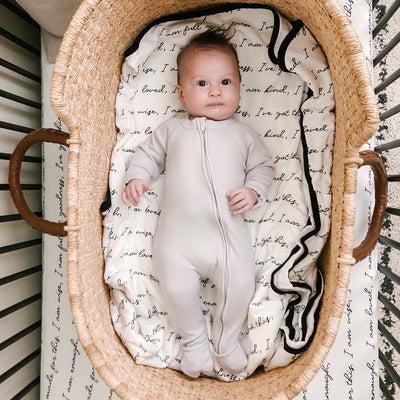 Goumikids Unisex Baby Footie Pajamas Organic Sleeper Clothes, 0-3M Desert Mist - VMInnovations